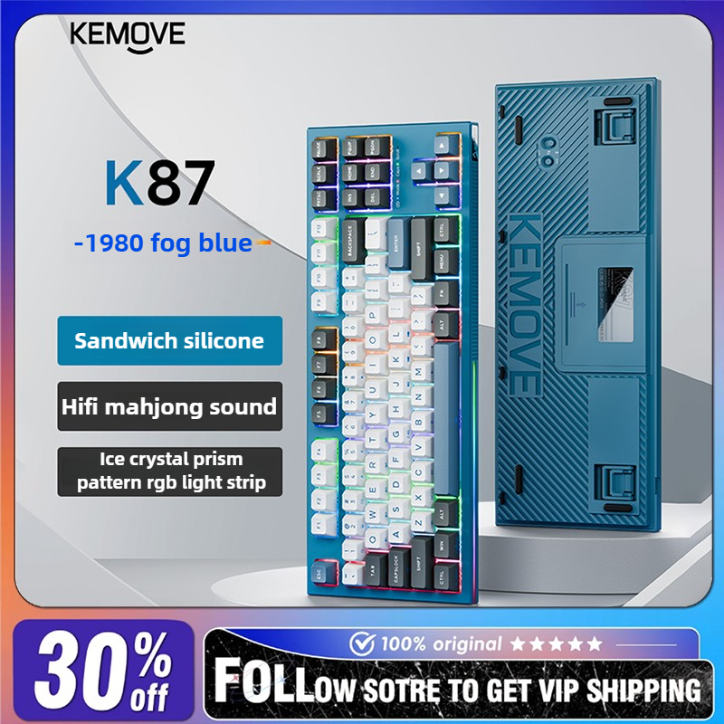 Esports Gaming Business - KEMOVE K87 Keyboard Mekanik Nirkabel Bluetooth