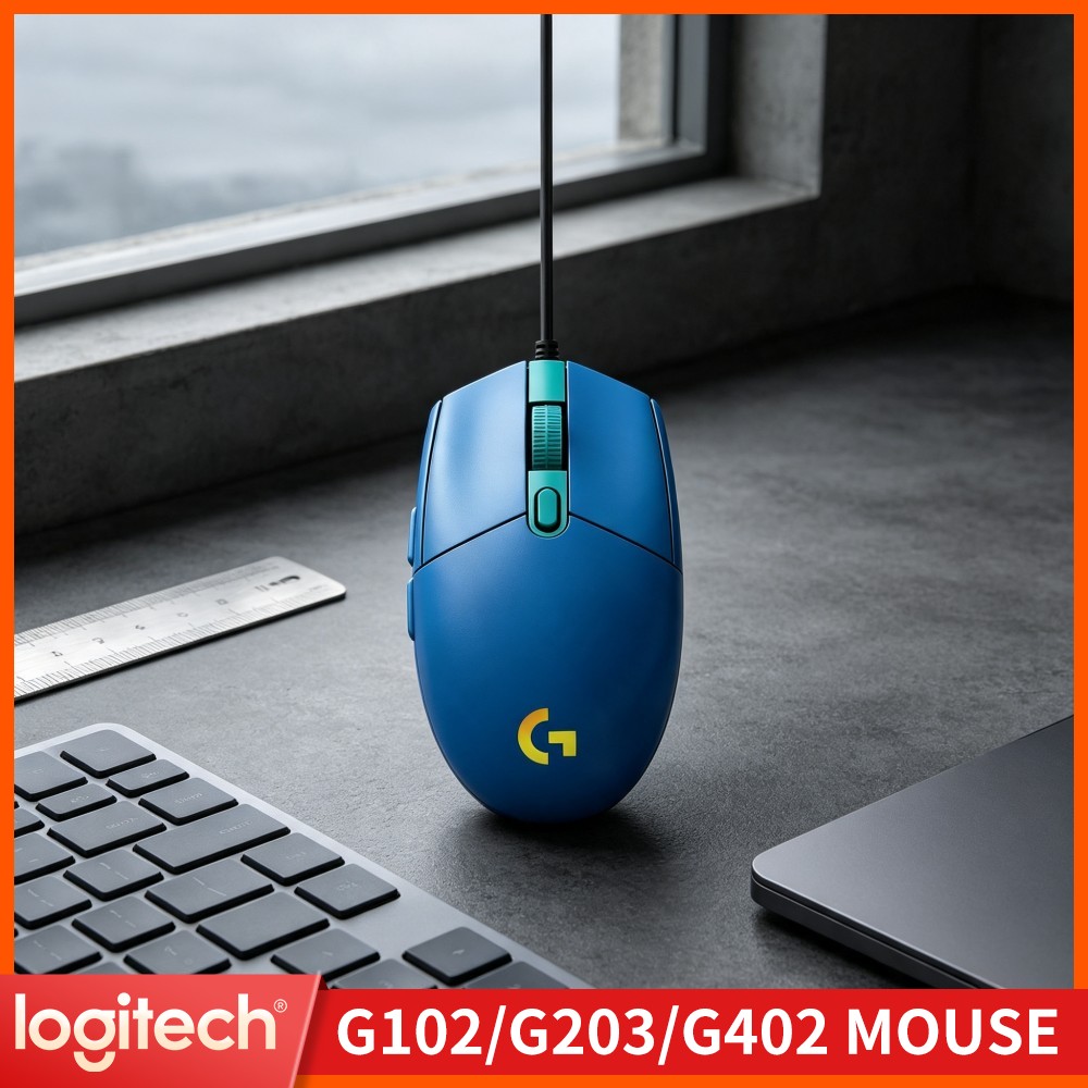 Logitech Mouse G203 - Logitech G203 Mouse Gaming Berkabel, Mudah