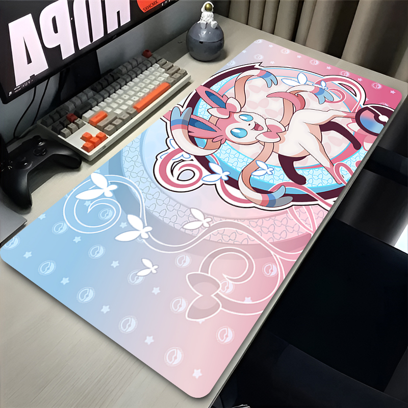 Esports Gaming Pad - Alas Mouse Lucu Merah Muda Besar