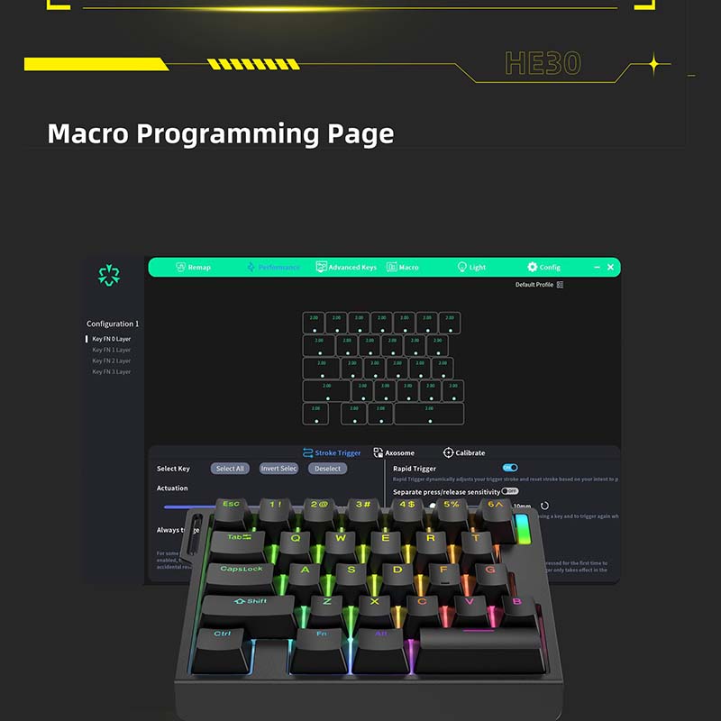 HE30 Keyboard Gaming Mekanik 2 - Esports Gaming Keyboard ulasan dan harga
