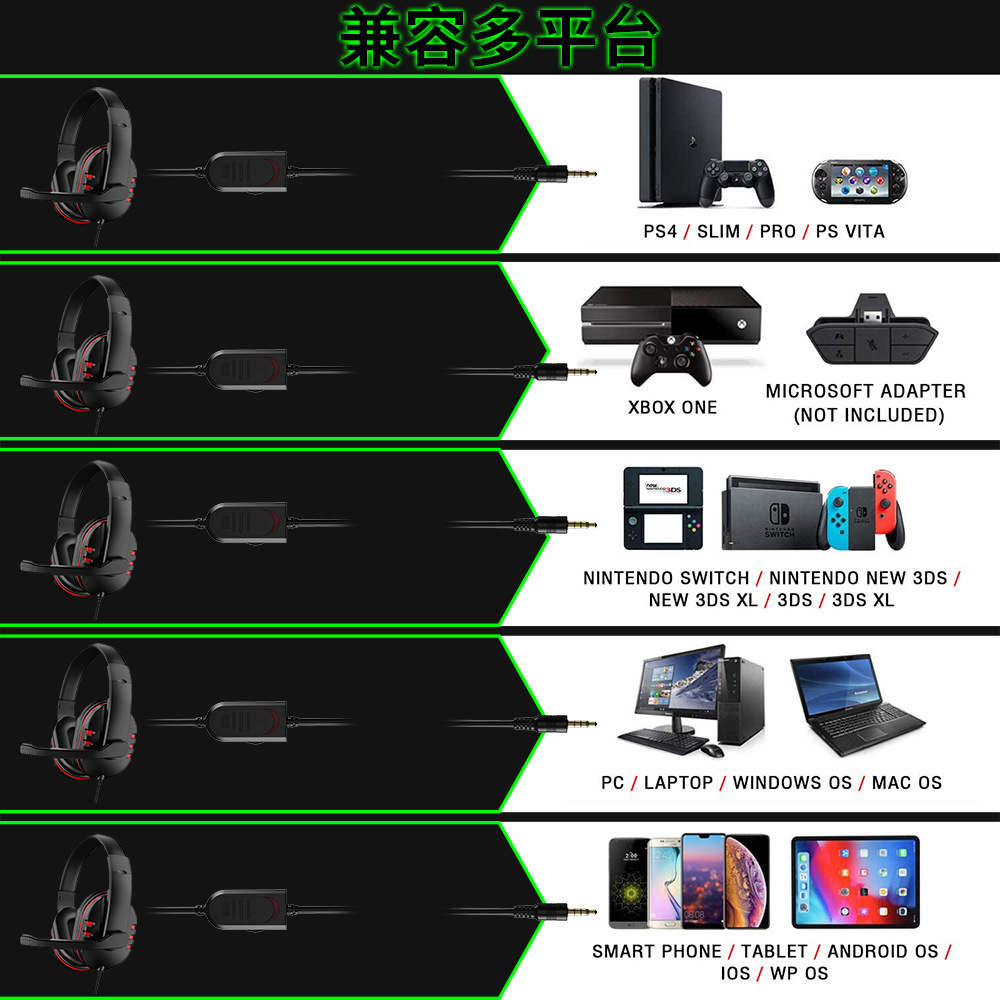 Headphone 3.5Mm Earphone Heads - Esports Gaming Station ulasan dan harga