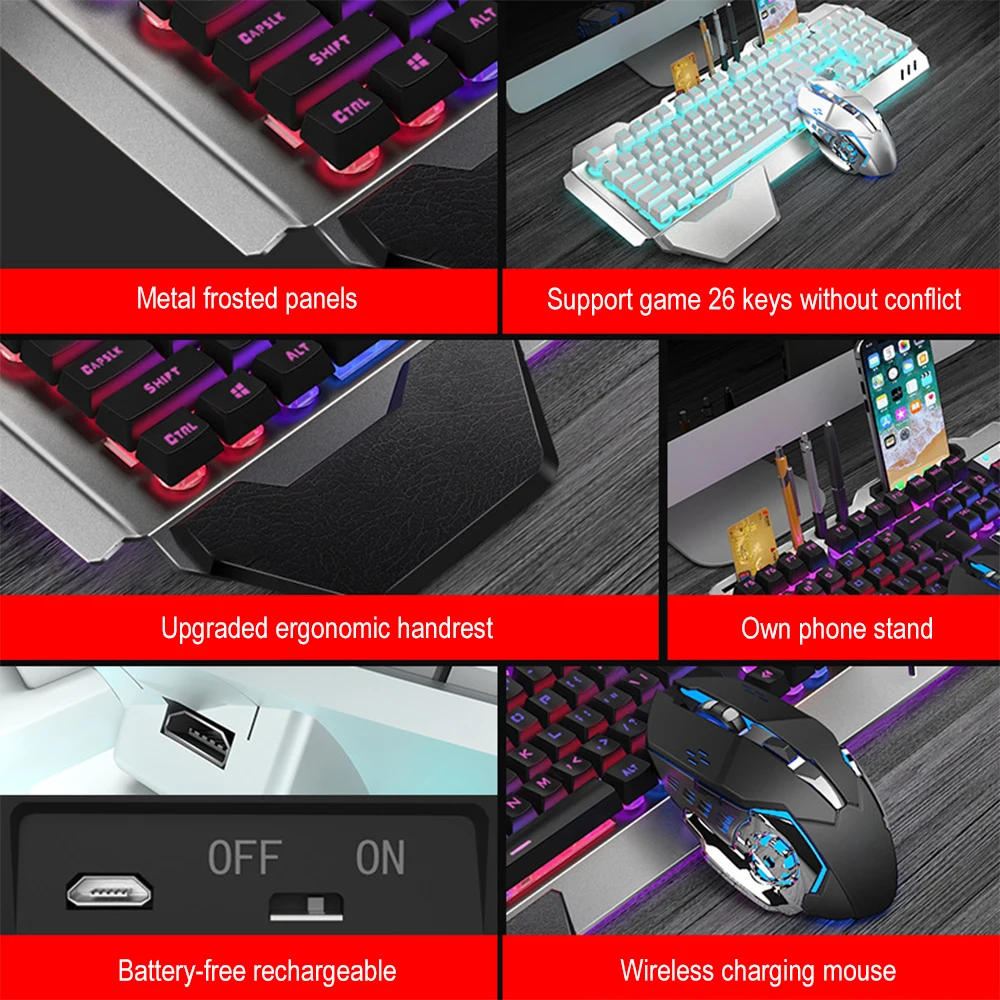 K680 papan ketik dan mouse nir - Esports Gaming Keyboard ulasan dan harga