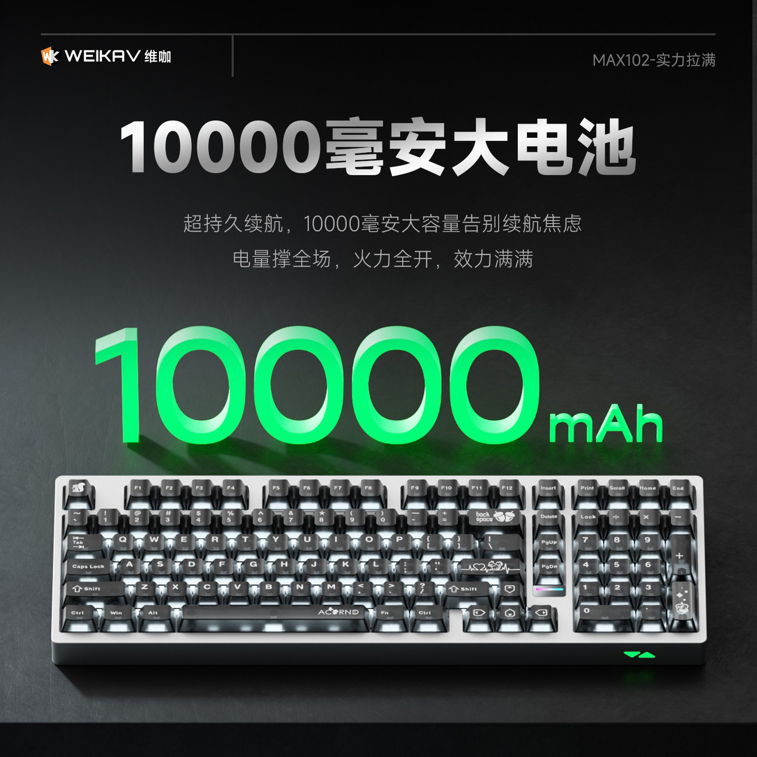 Weika Max102 Casing Aluminium  - Esports Gaming Keyboard ulasan dan harga