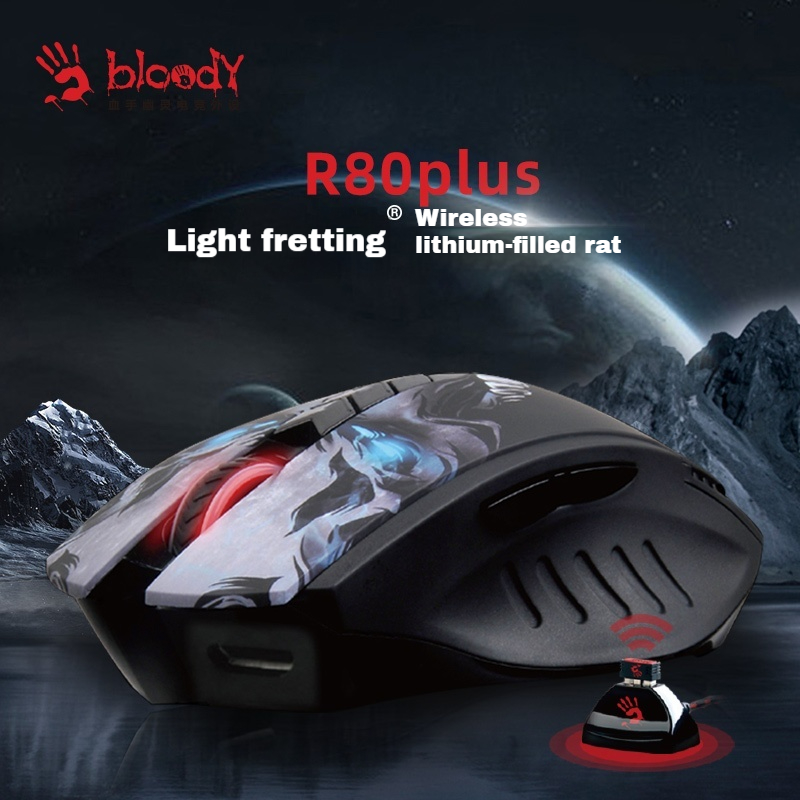 Bloody R80 Plus Mouse Nirkabel - Esports Gaming Business ulasan dan harga