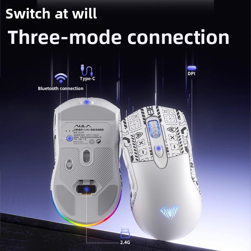 AULA SC525 Mouse Bluetooth Nir - Esports Gaming Business ulasan dan harga