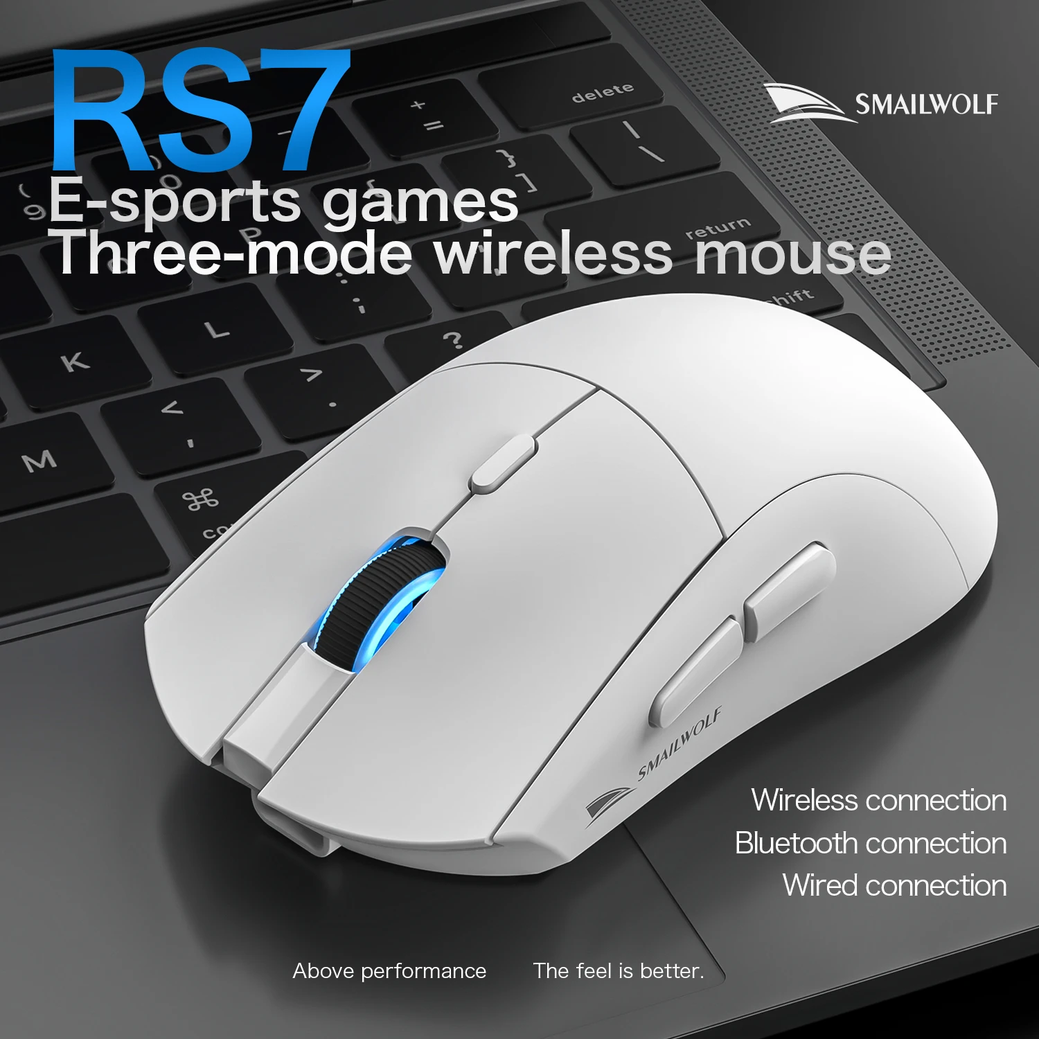SMAILWOLF RS7 Mouse Gaming Blu - Esports Gaming Business ulasan dan harga