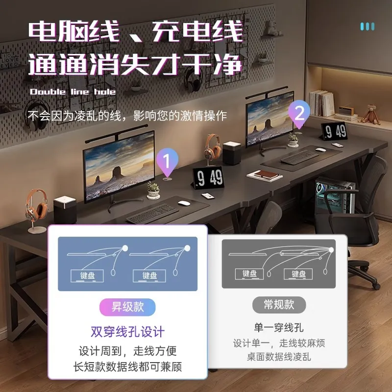 Meja Komputer Ganda untuk E-sp - Esports Gaming Station Desk ulasan dan harga