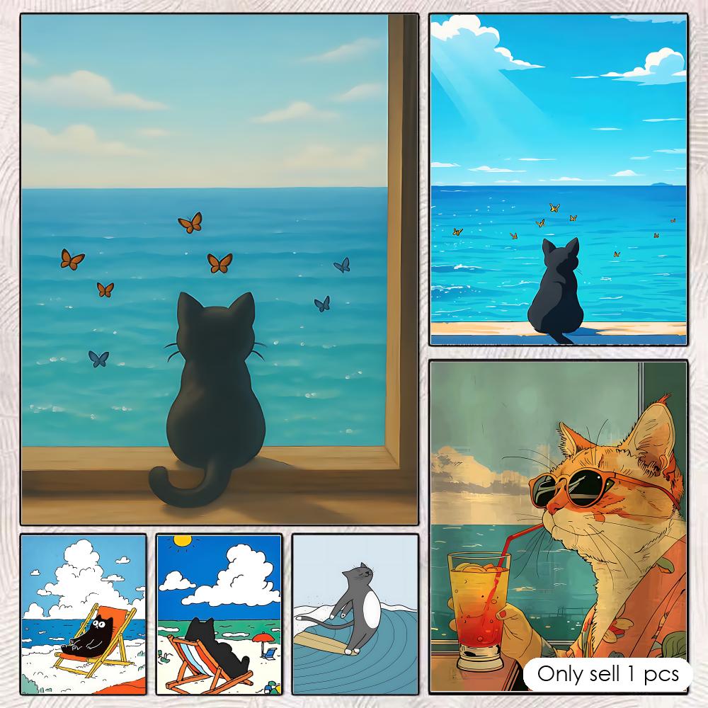 Poster Kucing di Pantai Seni D - Esports And Gaming Lounge ulasan dan harga