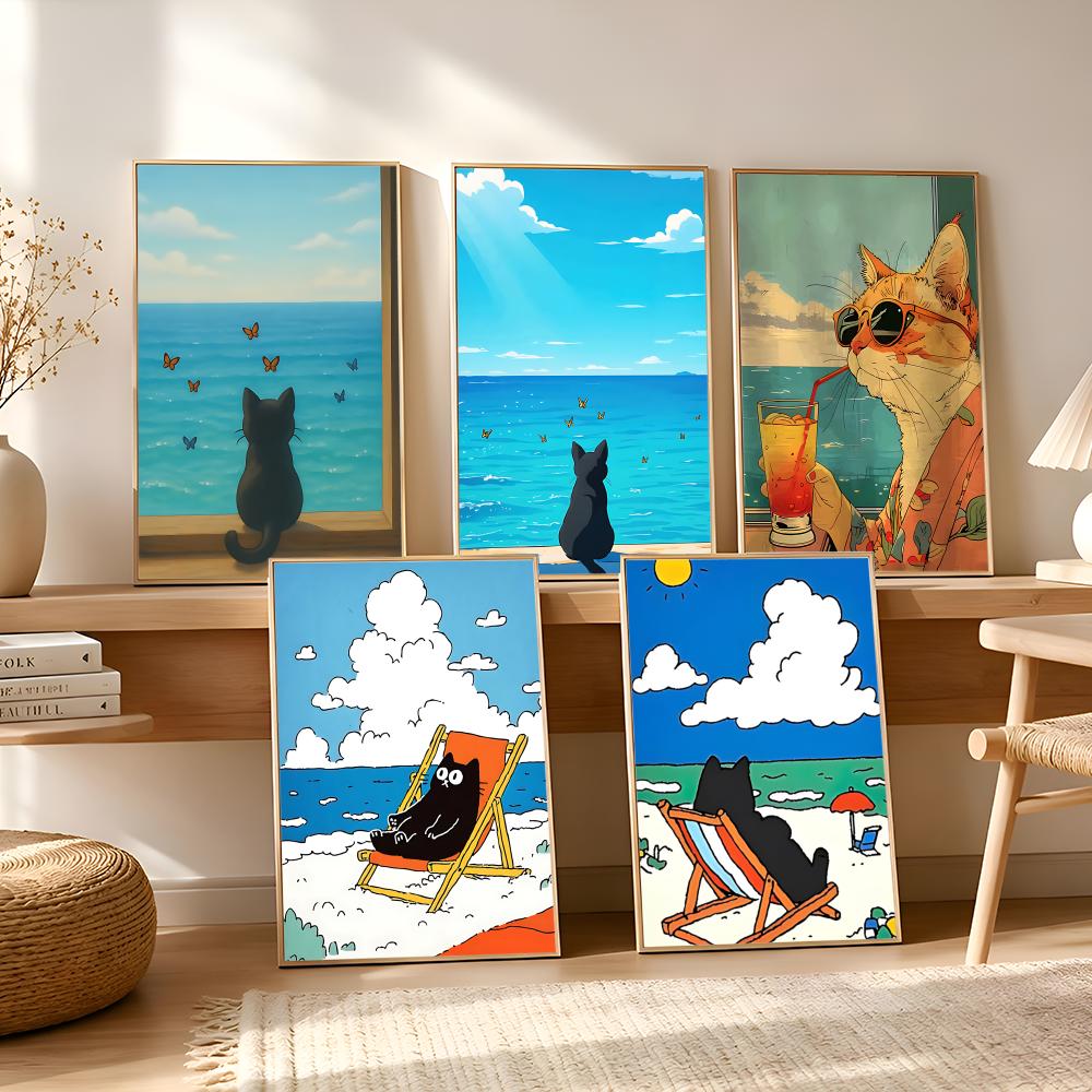 Poster Kucing di Pantai Seni D - Esports And Gaming Lounge ulasan dan harga