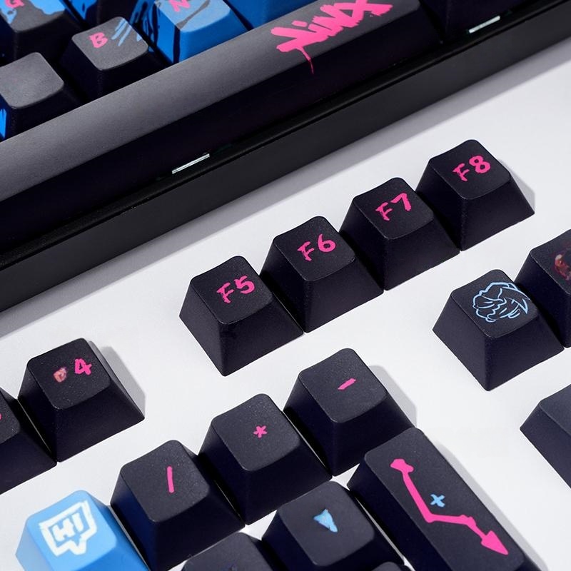 Jinx Hero Theme Keycaps 137 Ke - Esports Gaming Keyboard ulasan dan harga